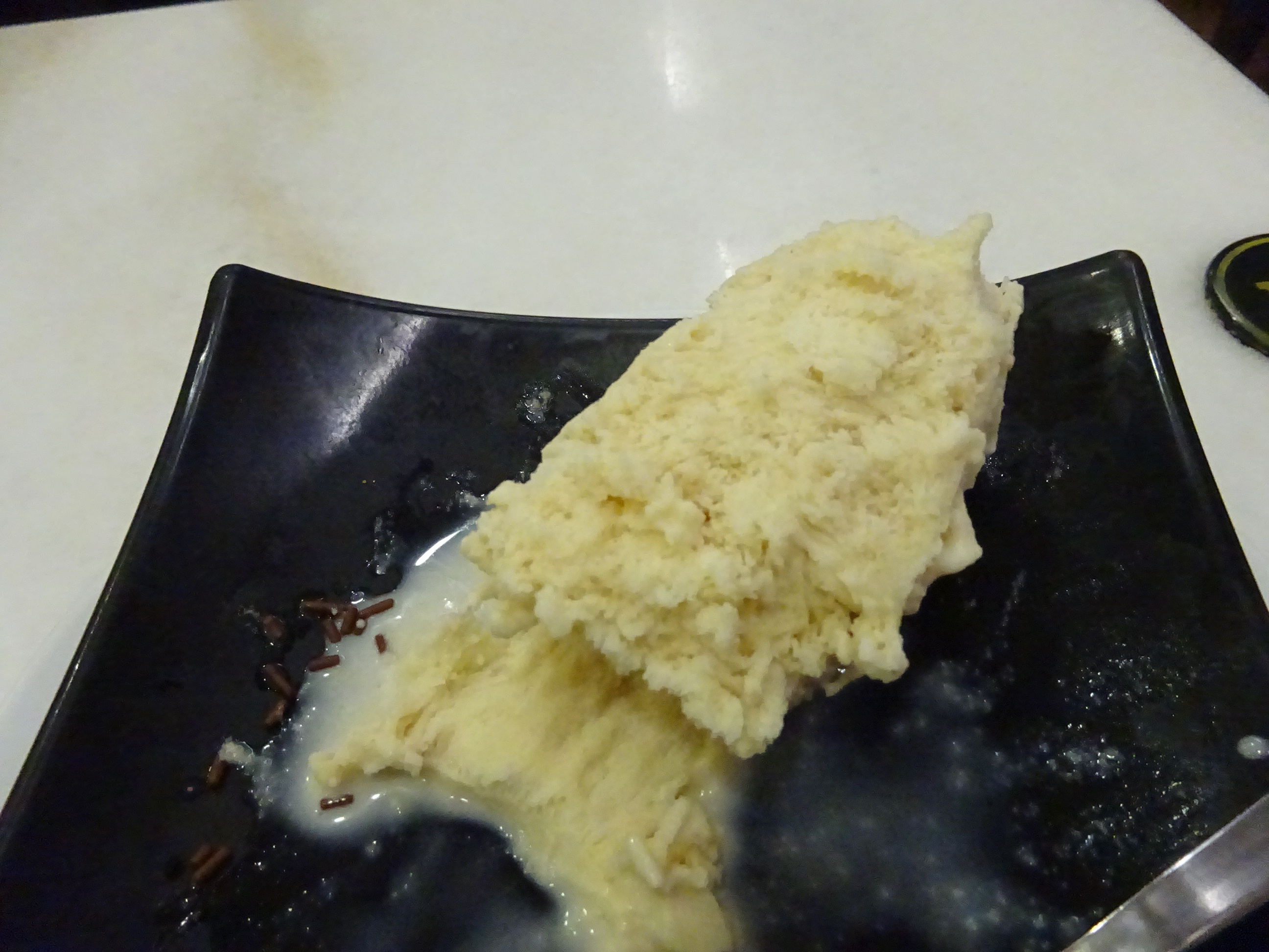 倒壊した「味香園甜品(Mei Heong Yuen Dessert)」のかき氷